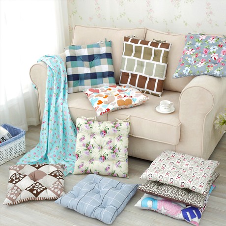 新屋品牌简约花纹的布艺坐垫，科学护理的健康椅子坐垫，型号CYD0100