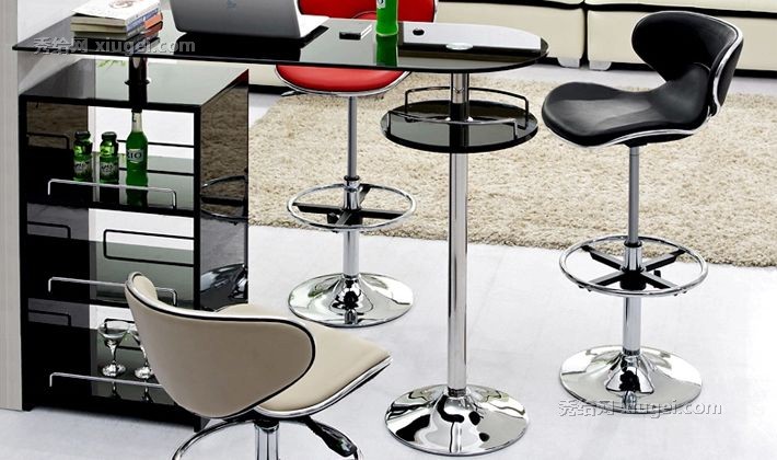 雷诺斯特品牌实木现代简约吧台，环保钢琴烤漆时尚餐厅吧台，型号BT-748