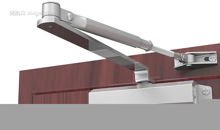 大焊铸铝不生锈闭门器，H300方形静音五金件，消防门自动门控五金