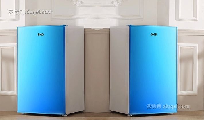 SKG直冷式单门冰箱，一级节能能效92L容量小冰箱，货号SKG3512