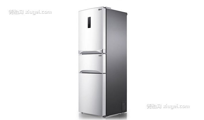 白色三门电冰箱，智能诊断立式冰箱，LG宽幅变温室冰箱GR-D30PJPL