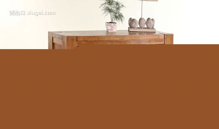 原始原素实木田园餐边柜，进口白橡木原木色餐边柜，型号D-CBG-01