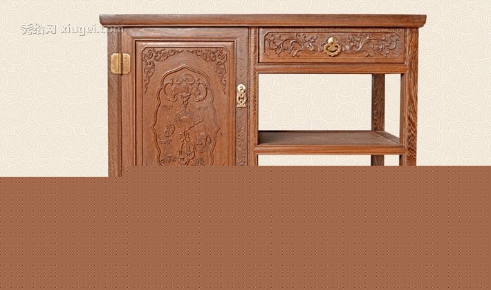 hxg榫卯结构鸡翅木餐边柜，明清中式纯木茶水柜，型号HXGCBG-002