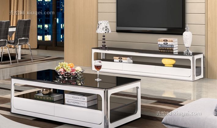 民越钢化玻璃茶几,现代简约经济型小户型茶几,型号: 021