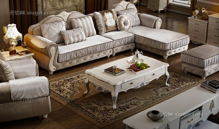 Eamika/意米卡新古典茶几，实木手工雕刻法式茶几，型号: E809