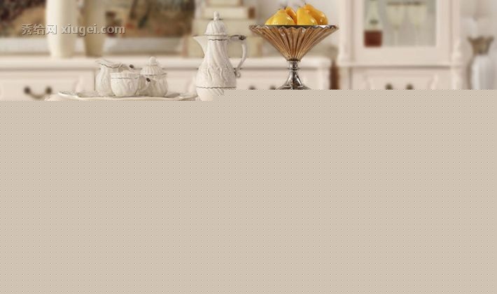 林氏木业橡木雕花茶几，白色复古奢华型客厅茶几桌，型号： KJ620