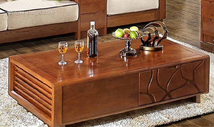 辰帆博雅实木东南亚茶几，木质纹样图案雕刻茶几客厅装饰，货号CF-KC606