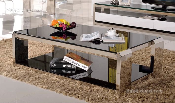 现代简约洛克威登客厅茶几，19mm钢化玻璃创意茶桌，精细工艺CJ01茶几