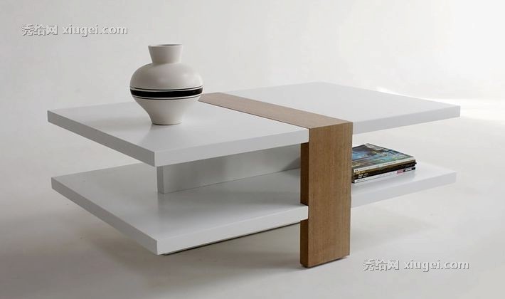 住意家居实木贴皮茶几，创意烤漆茶几，长方形储物茶桌型号: ys-cj-1