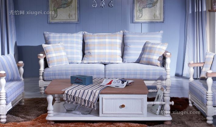 绿色环保拉阔乡村茶几，创意造型自然实木茶桌，地中海客厅茶几DCJ01