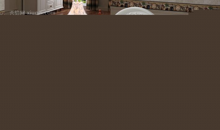 和购清新地中海实木床，仿古白1.8米1.5米田园床，型号B203