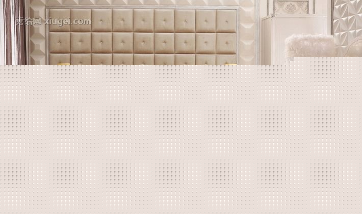 林氏1.8米软包皮艺双人床，新古典板式床，拼版结构工艺，型号JF16T8LS