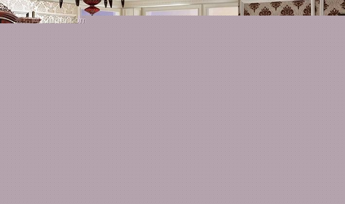 巢木家具真皮雕花双人床，拉扣描金工艺双人床，型号: 1616