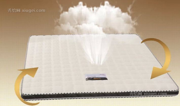 古娜可品牌3D面料1米5床垫，环保棕透气护脊卧室床垫，型号11112