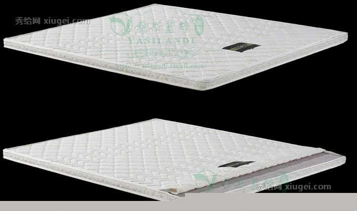 雅斯蓝缔2011-2天然棕榈床垫，防螨透气可拆洗床垫，1.5*2米无纺布提花床垫