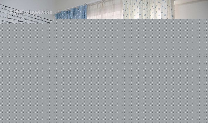 吉屋家居品牌韩式布艺窗帘，清新田园波点定制窗帘布，挂钩式JW2200100货号