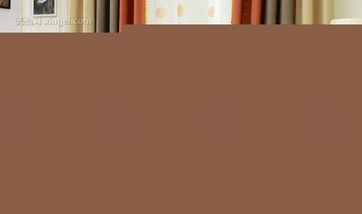 纯色棉麻美帘美居品牌布帘，穿杆式全遮光成品卧室纱帘，货号155窗帘