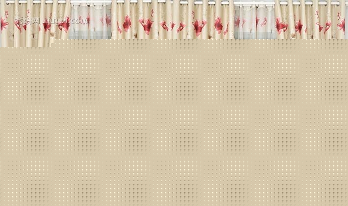 Lovhome/乐巢家居半遮光布艺窗帘，穿杆式印花窗帘，货号: 10317071171526