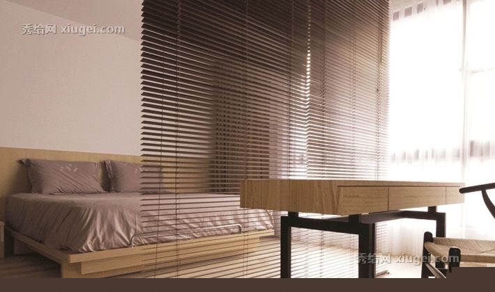 慕安娜手动拉珠定制窗帘，现代简约烤漆百叶窗帘，智能控温卷帘