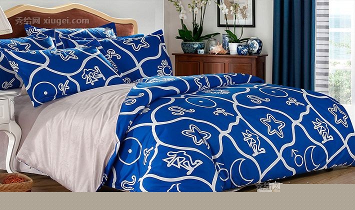 长相知天鹅绒磨毛四件套，1.5米涂料印花工艺，韩式2835床上套件舒适柔软