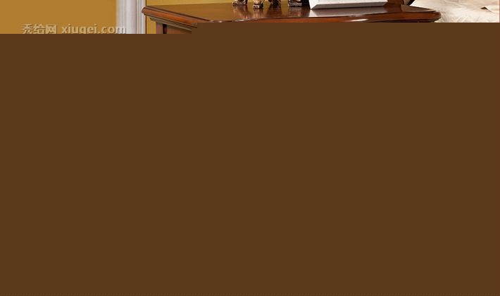 鹏叶品牌美式乡村橡胶木床头柜，2门雕花经典欧式床边柜，型号: A038床头柜