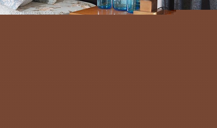 优梵艺术欧式实木床头柜，型号: 112三斗储物柜，环保收纳柜