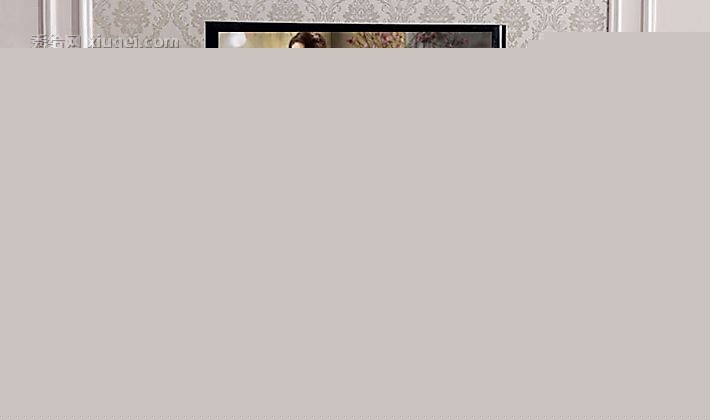 Fk006型板式电视柜，拉菲曼尼欧式电视柜，六抽式描银雕花电视柜