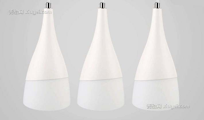 欧普照明led餐厅吊灯，创意三头吊灯，优雅磨砂玻璃吊灯12-CD-49649