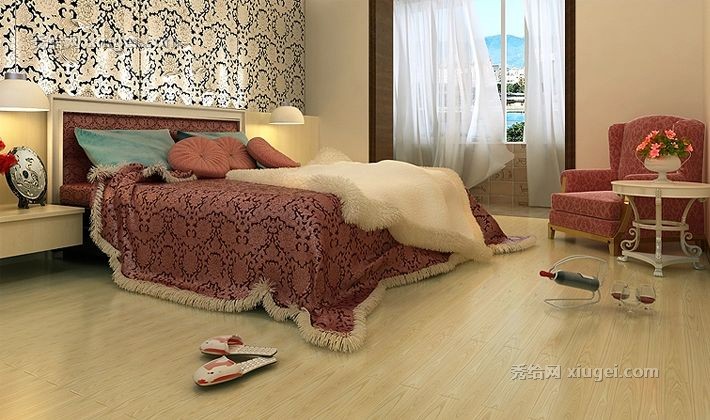 浩邦A883环保水曲柳实木地板，天然白蜡木亚光手抓纹地板