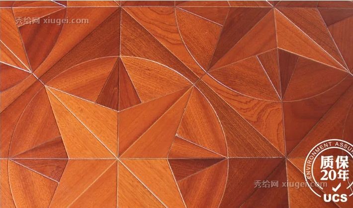 倍康经典复古拼花栗木地板，高品质实木复合地板，八角型室内地板