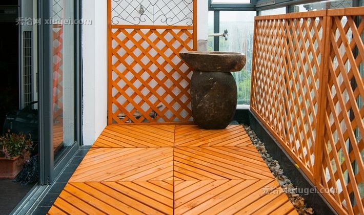 旭兴进园艺杉木拼接地板，室外防腐地板，实木打造耐用长久