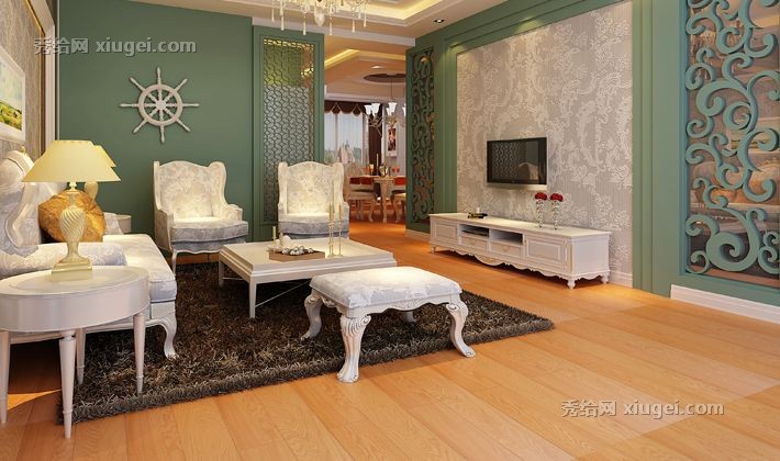 兔宝宝橡木木地板，多层实木复合地板防潮抗压，E1级环保地暖地板