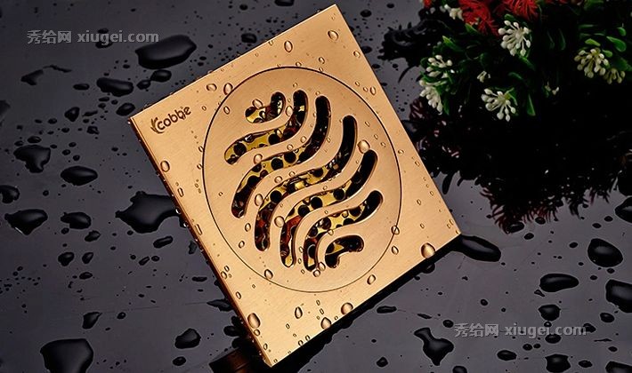 Cobbe/卡贝型号5801地漏，实心全铜地漏，多功能防臭三通加厚地漏