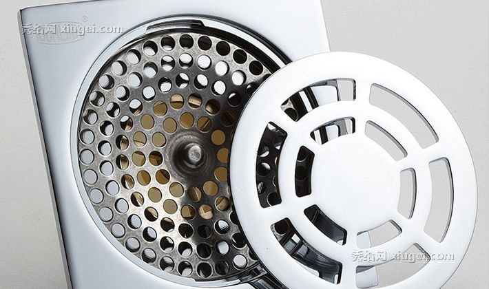 Dorlink健康纯铜地漏，多灵五金防臭地漏，型号: FD18A0S-BC