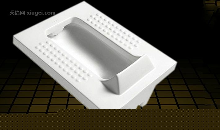 科勒品牌冲落式可挡水蹲便器，后进后排防滑防臭蹲厕，型号17199T-M2-WK