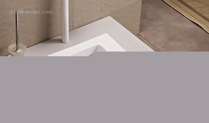 美标有挡水防臭蹲便器，白色陶瓷带水箱直冲式蹲厕，型号: 262211