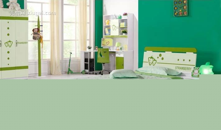 豪享家园环保健康现代儿童床头收纳柜,时尚多彩百搭儿童床头柜