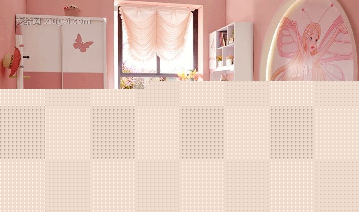 林氏木业儿童衣柜，简约现代2门衣橱，公主衣柜型号: 320趟门衣柜