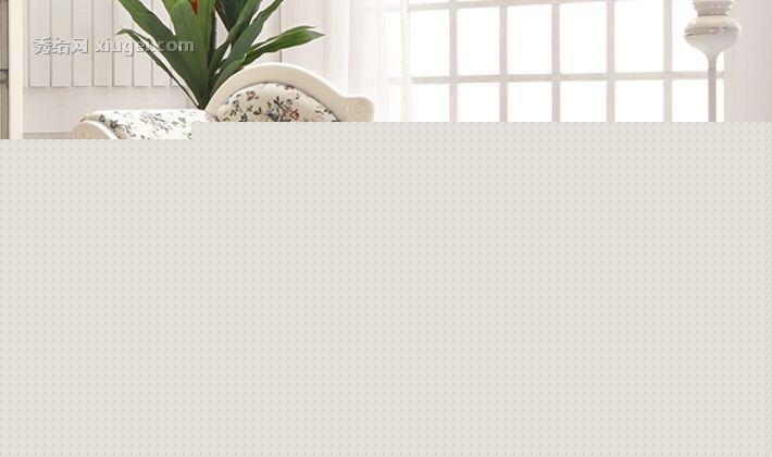 开心驿站象牙白韩式贵妃榻，高级棉麻田园印花面料，135度舒适靠背角度