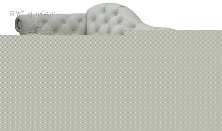 韩风之恋韩式皮艺贵妃躺椅，经典嵌扣工艺立体饱满，金属铆钉装饰时尚典雅