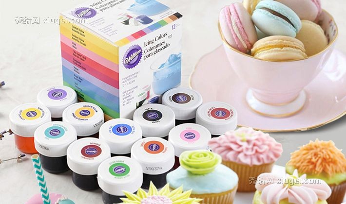 惠尔通食用12色素套装，进口烘焙原料，奶油饼干裱花水性色素