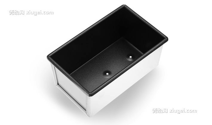 三能银黑色长方形土司盒，铝合金易洗不沾烘焙工具，性好：SN2085