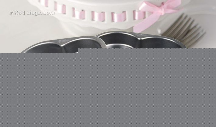 WILTON银色心形彩虹盘，不沾涂层蛋糕碳钢模具，5个装多层烘焙工具