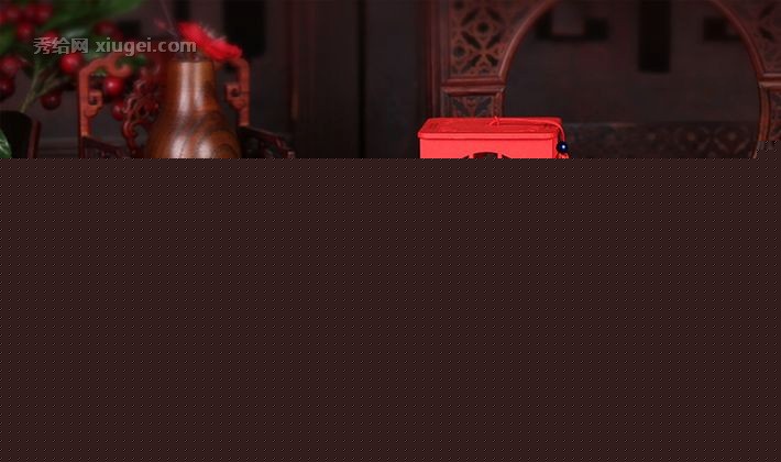 烟雨集榫木系列喜糖盒子，中国风创意结婚喜糖盒，大红色中式婚礼用品