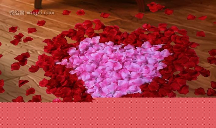 粉爱粉爱你仿真花瓣床撒，婚庆用品手抛花，婚房卧室装饰布置玫瑰花瓣