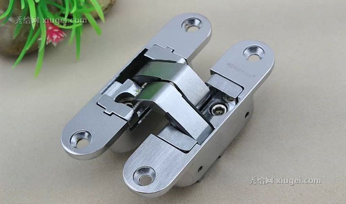 鸿赢HY-003三维可调普通十字门铰链，隐藏式安装耐用不锈钢铰链