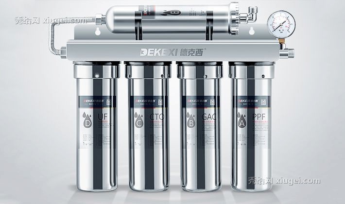 德克西进口不锈钢净水机，大流量厨房5层过滤净水器，型号: Q4-1