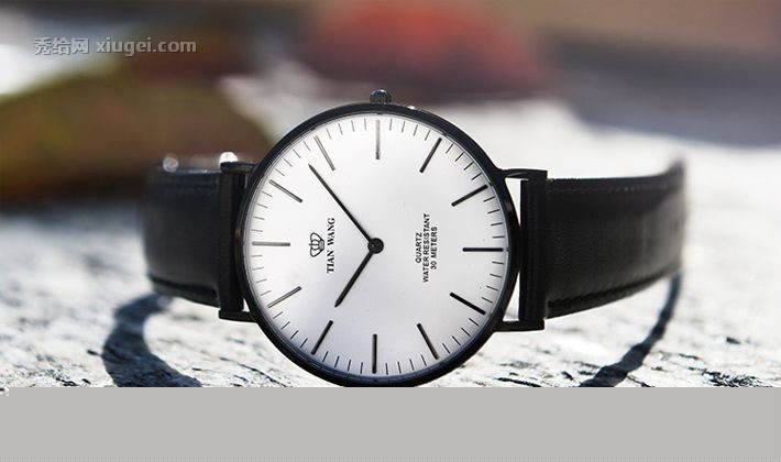 天王男女情侣表，3851B石英机芯手表，男士防水休闲表