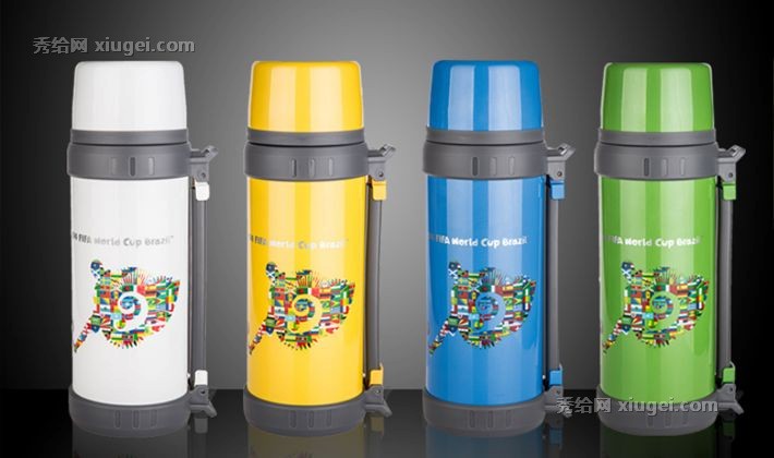 哈尔斯户外旅游保温壶，大容量可焖煮保温杯，四色保温瓶