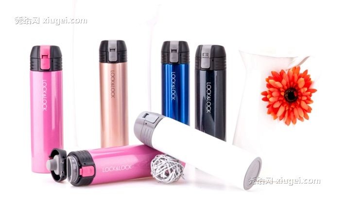 乐扣乐扣五色真空水杯，304不锈钢直身保温杯，冬夏两用马克杯